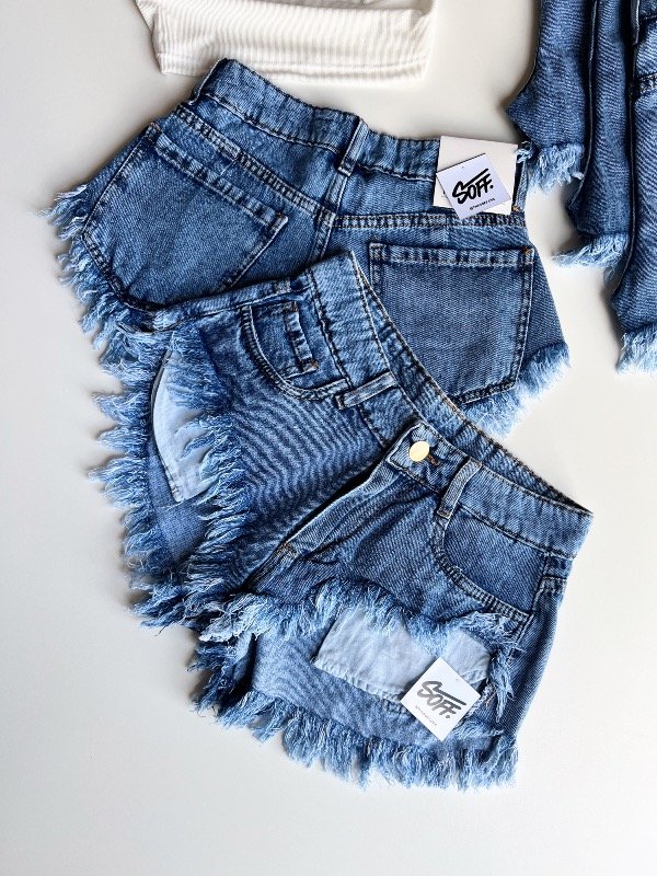 Producto - Short tiro bajo blue