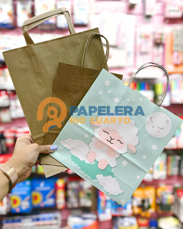 Producto - BOLSAS DE PAPEL, VARIEDAD DE TAMAÑOS Y COLORES