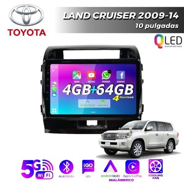 Producto - MULTIMEDIA TOYOTA LAND CRUISER 2009/14 - 10 PULGADAS CARPLAY Y ANDROID AUTO
