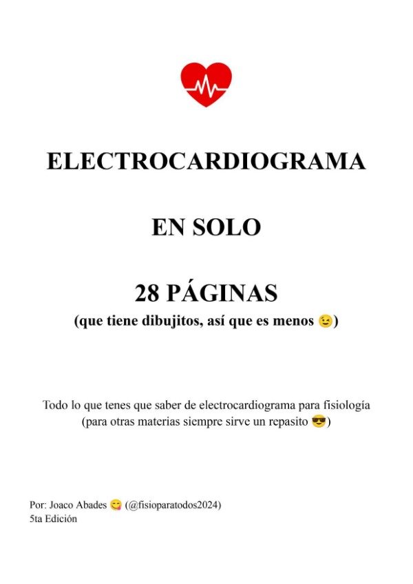 Producto - Apunte de Electrocardiograma