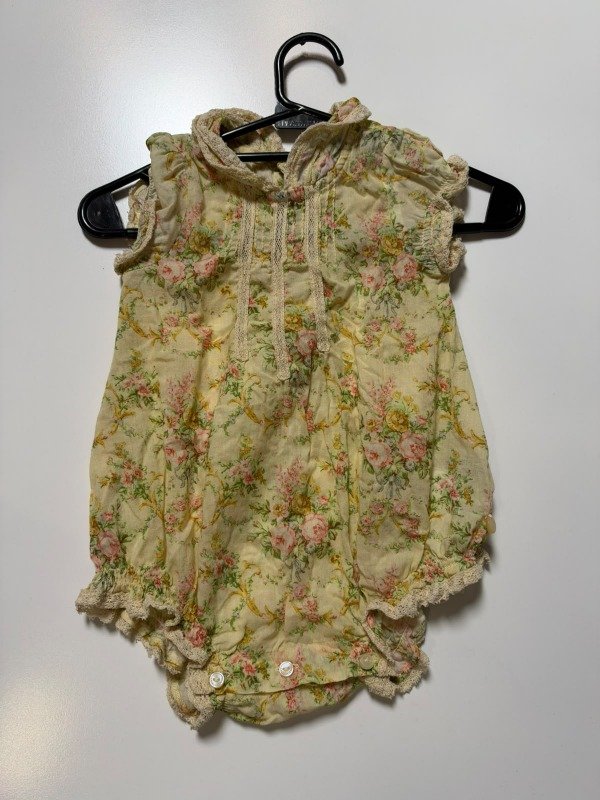 Producto - Enterito floral amarillo Little Akiabara 6 meses - 1