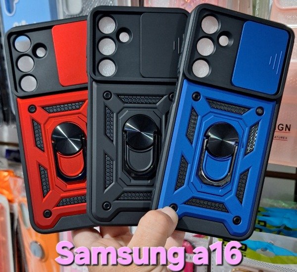 Producto - Fundas armor con cubre cámara. Samsung a16