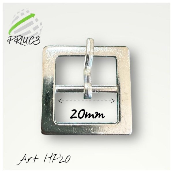 Producto - HP20- Hebilla cuadrada pase 20mm- 250/500un