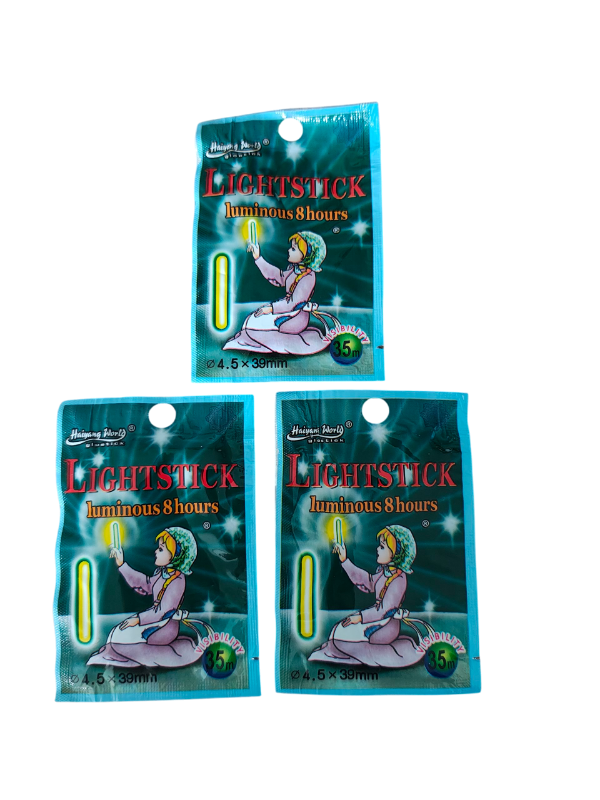 Producto - Luces quimicas 4,5 x 39 mm por 2 unidades Amarilla
