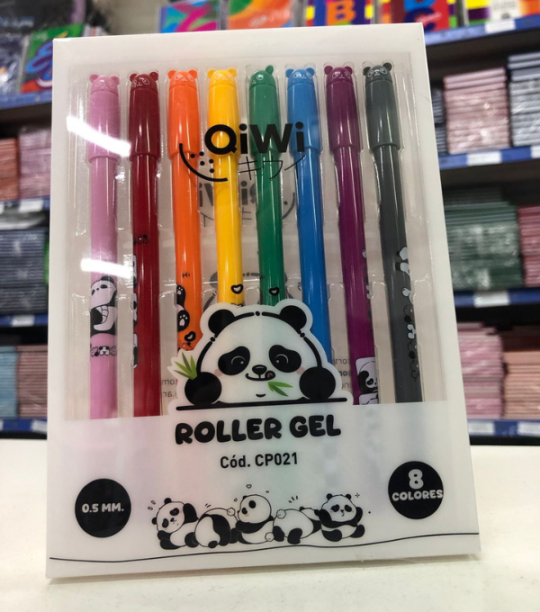 Producto - Boligrafo GEL OLAMI PANDA X8 COLORES