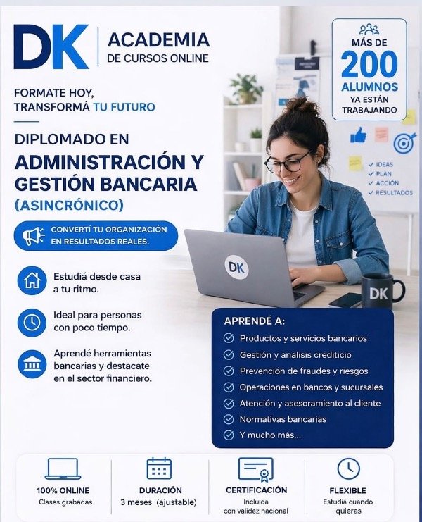 Producto - DIPLOMADO EN ADMINISTRACIÓN Y GESTIÓN BANCARIA