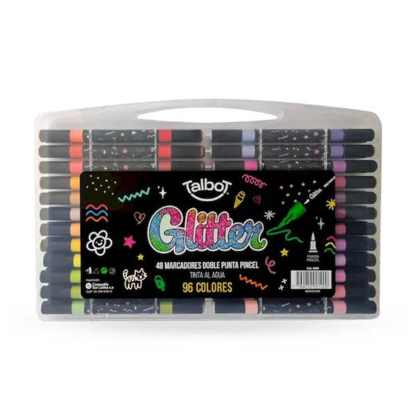 Producto - Marcadores Glitter x 48 Talbot