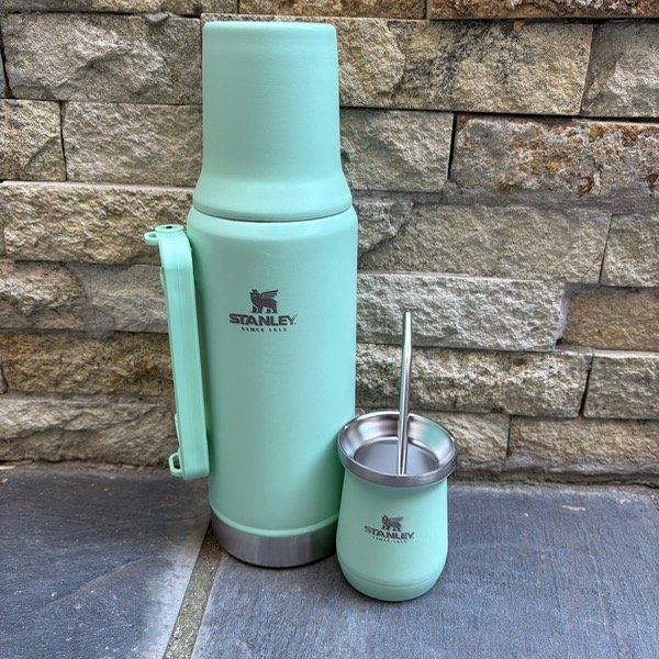 Producto - TERMO SYSTEM CON MATE Y BOMBILLA (VERDE AGUA)