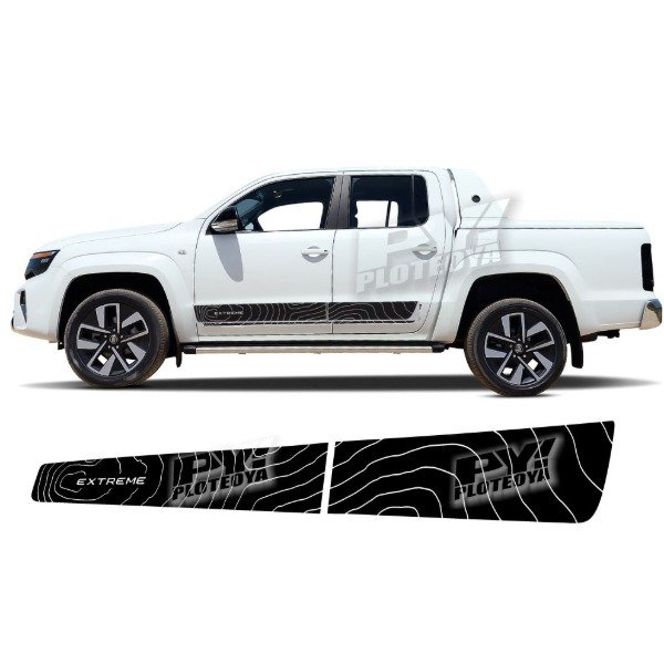 Producto - Calco Franja Extreme G2 para Volkswagen vw Amarok - Ploteoya