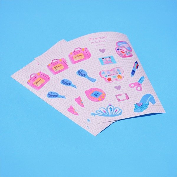 Producto - Plancha de stickers - Fantasía Plástica