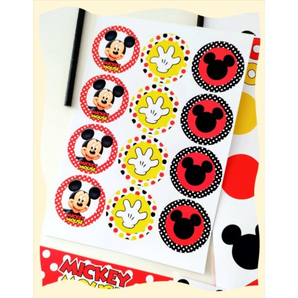Producto - Stickers x 12 Mickey