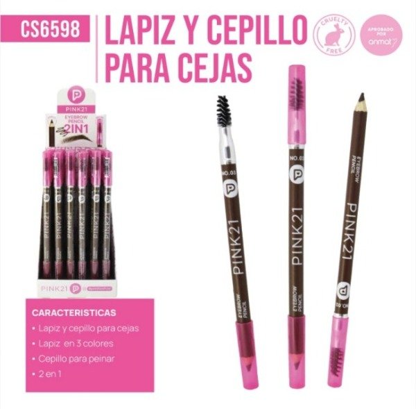 Producto - LAPIZ PARA CEJAS - PINK 21 - CAJA DE 48 UNIDADES