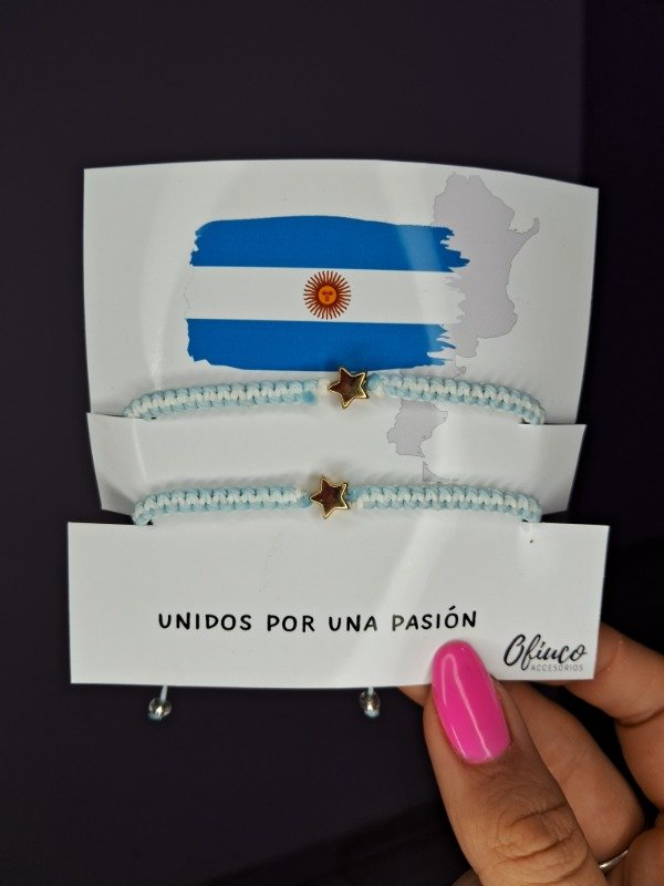 Producto - Pulseras Arg estrella dorada