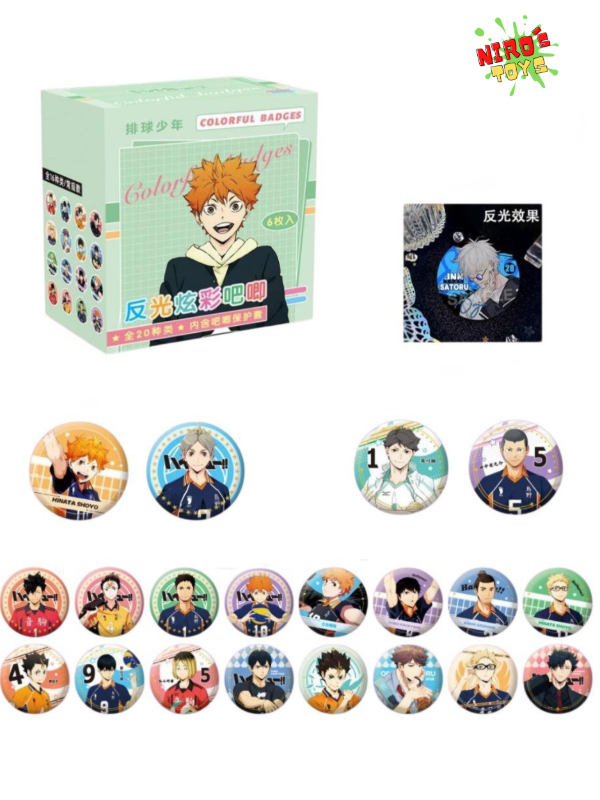 Producto - Haikyuu x6 - Pin Haikyuu - Nirostoys