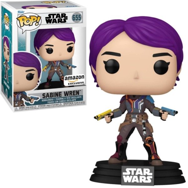 Producto - Funko Pop! Star Wars Ahsoka Sabine Wren Glow in the Dark Amazon Exclusive