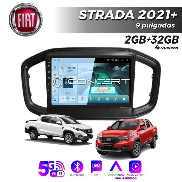 Producto - MULTIMEDIA FIAT STRADA FIORINO 2020+ - 9 PULGADAS CARPLAY Y ANDROID AUTO