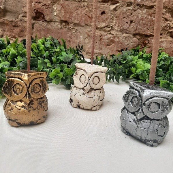 Producto - Porta Sahumerio Lechuza Ojona