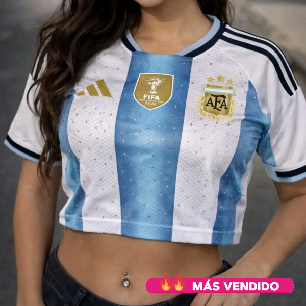 Producto - Pupera Deportiva Adidas Mujer Argentina Con Brillos Strass y Logos Bodados
