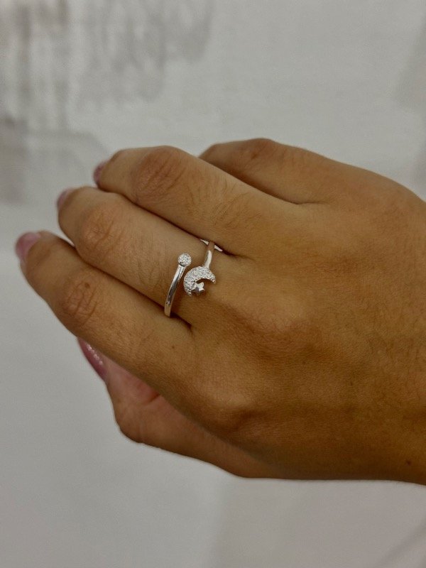 Producto - Anillo luna cubic
