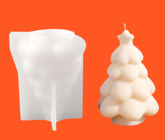 Producto - Molde Silicona Pesado Arbolito Navidad c/ Estrella - 0