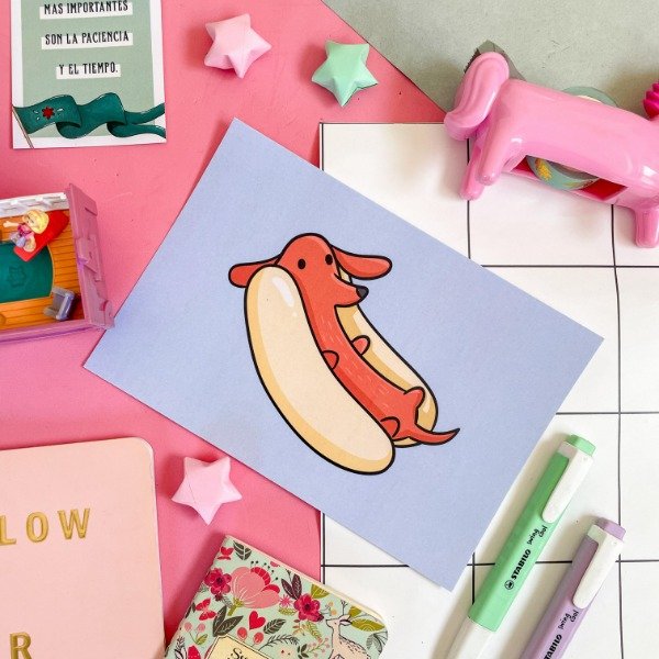 Producto - Print A5 Opalina Salchi amigo