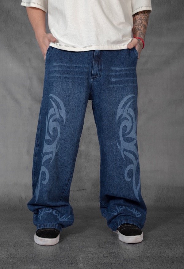 Producto - JEAN BAGGY AZUL CON DISEÑO