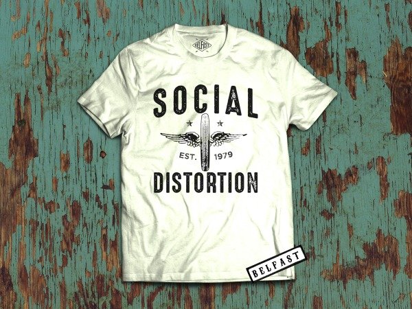 remera social distortion wing wheel