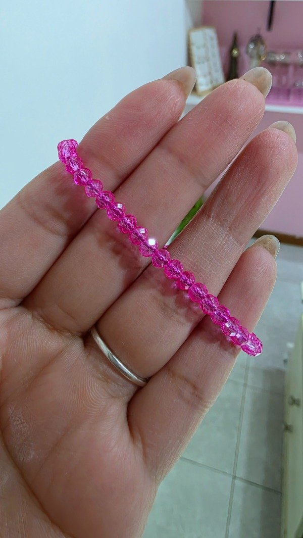 Producto - Pulseras cristal rosas - 1