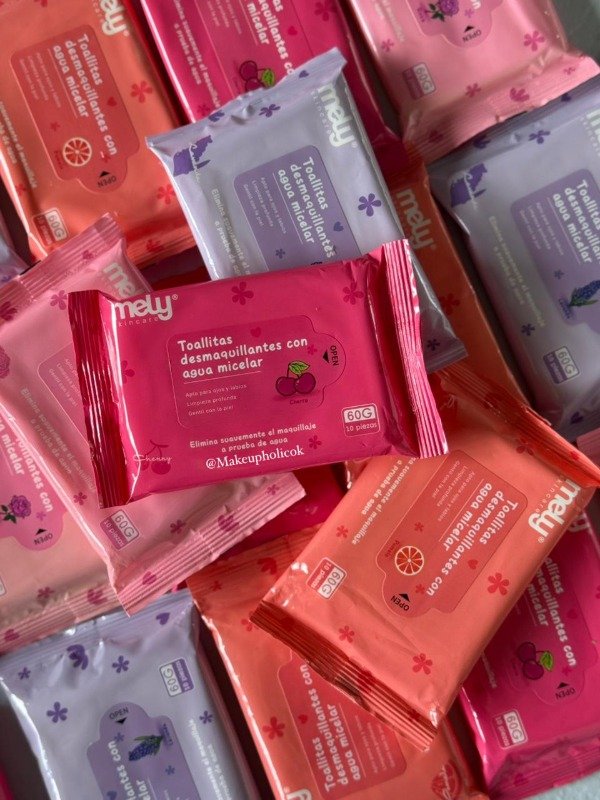 Producto - TOALLITAS HUMEDAS CON AGUA MICELAR - MELY