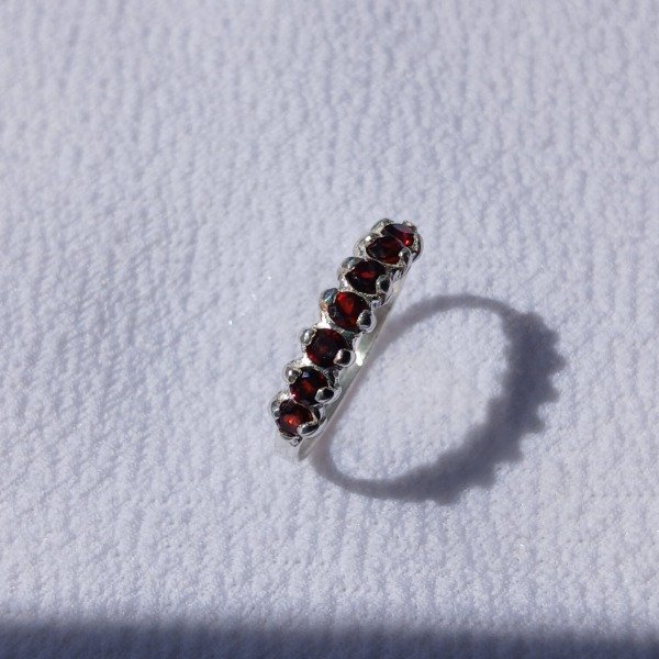 Producto - Anillo plata 925 Granate n17 - 4