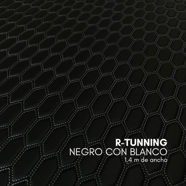 Producto - CUERINA MATELASSEADA R-TUNNING NEGRO CON BLANCO