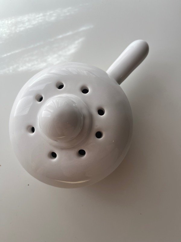 Producto - Sahumador esmaltado blanco