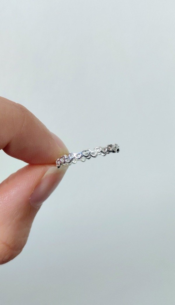 Producto - Anillo de Plata con Mini Corazones Calados - 0