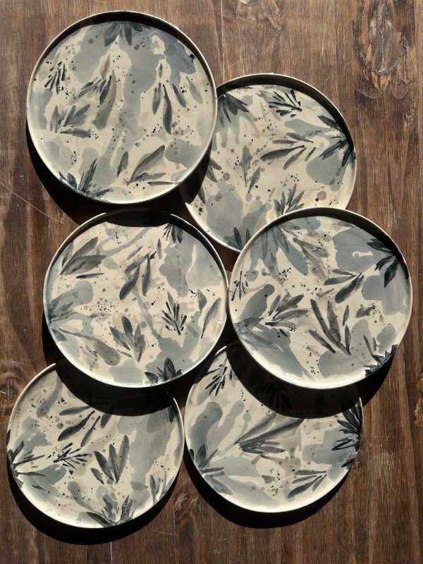 Producto - Set 6 platos flores