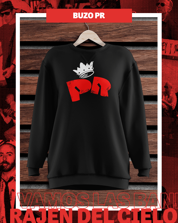 Producto - Buzo Frisa PR Cuello Redondo Negro