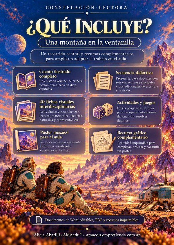 Producto - UNA MONTAÑA EN LA VENTANILLA (Segundo Ciclo, Ciencia Ficción) - 1