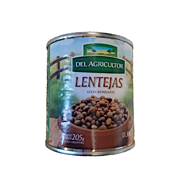 Producto - lenteja en lata del agricultor cooperativa AFA x 350 grs