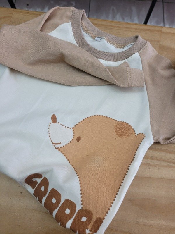 Producto - CAMISETA COMBINADA OSO GRRR - transferencia 9.775 - 1