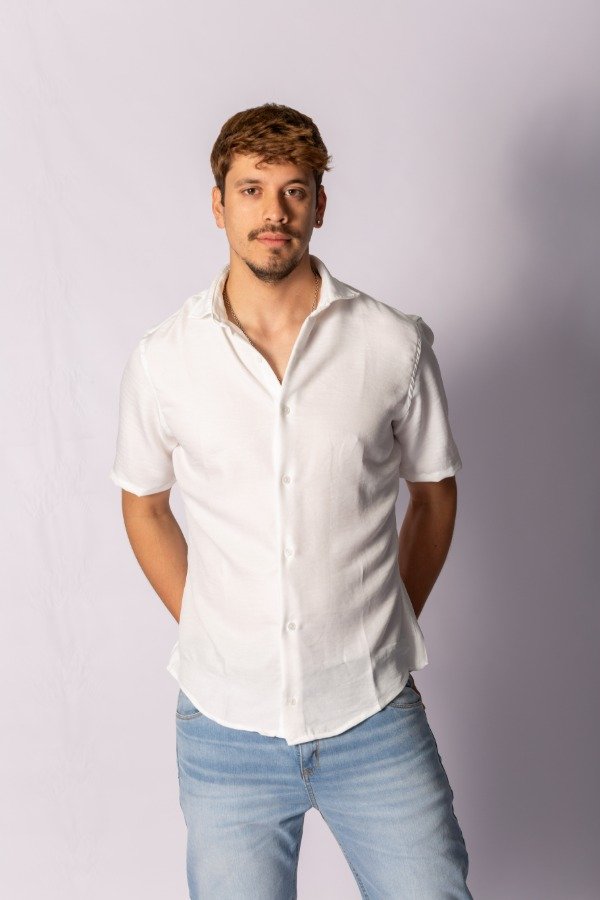 Producto - CAMISA TWILL LINO BLANCA