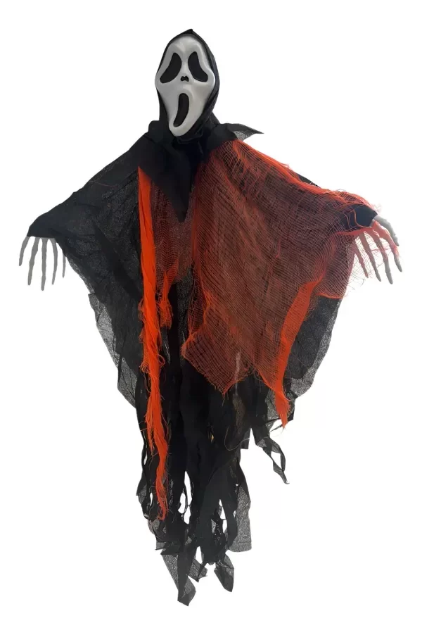 Producto - Fantasma Muñeco Colgante Halloween Negro 62cm Negro Fantasma