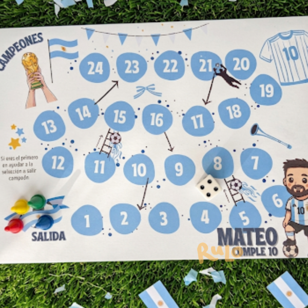 Producto - Juego de la Oca  Selección Argentina Personalizado