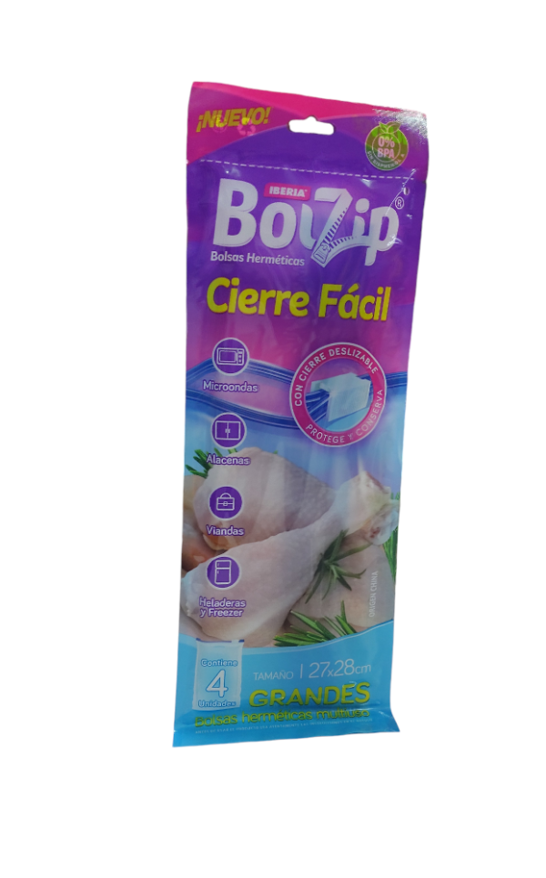 Producto - Bolsa Cierre Hermetico x 4u. 27x28cm