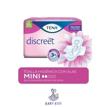 Producto - TENA PROT. DISCREET LARGO ALAS 12X15U.
