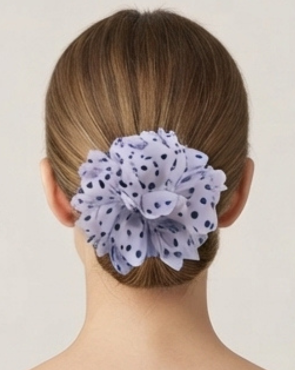 Producto - Broche Para Pelo Motivo Flor Con Petalos A Lunares Mujer x par - 2