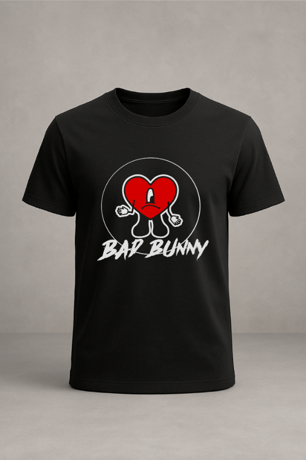 Producto - Remera Bad Bunny - Modelo Corazón Triste
