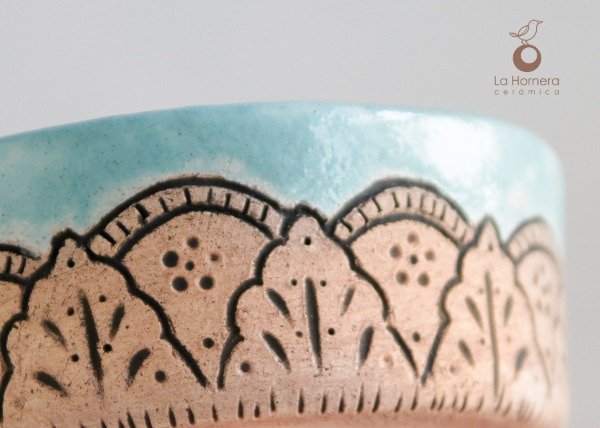 Producto - Set Separador de Yema y Clara Artesanal - Esgrafiado a mano - 6