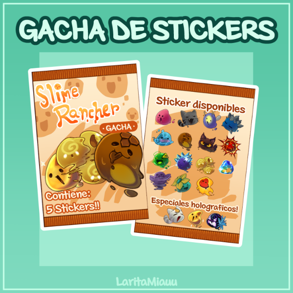 Producto - Gacha de Stickers Slime Rancher ver.1