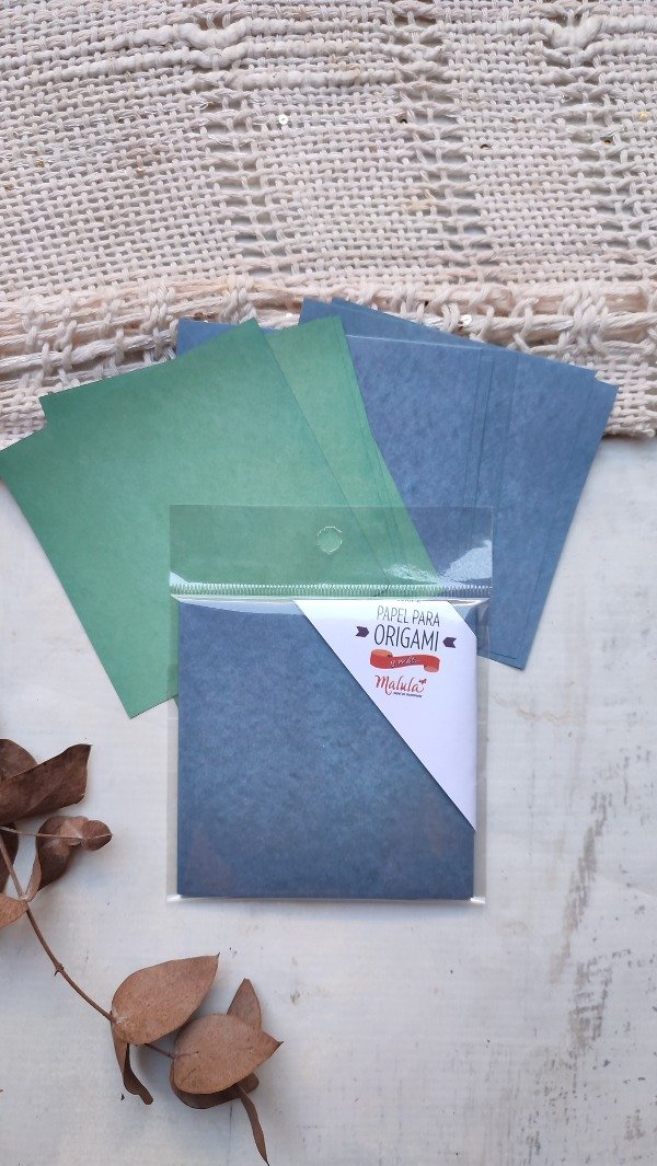 Producto - Azul/verde 10x10 bifaz 24 papeles