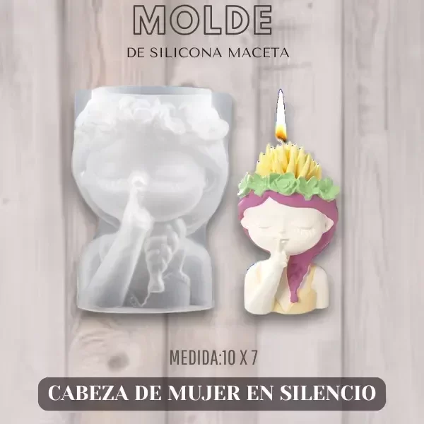 Producto - Molde mujer silencio 30C3
