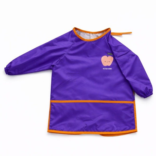 Producto - Pintorcito - Babero Manga Larga - Colores lisos con estampa - Impermeable - 9